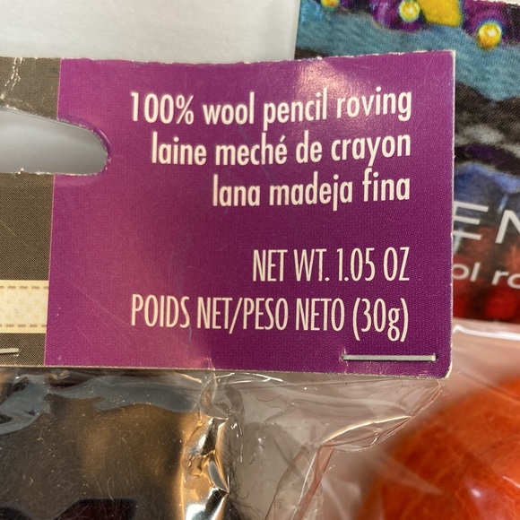 Dimensions FeltWorks Needle Felting 100% Wool Roving Crafts Black Blue Orange - Picture 5 of 13